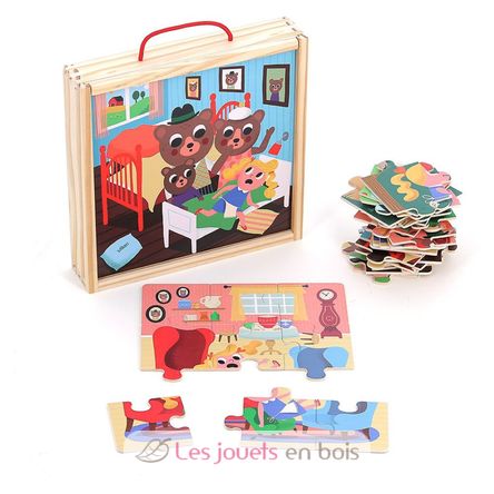 4 puzzles Boucle d'Or V7630 Vilac 1