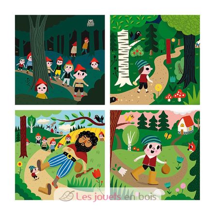 4 puzzles Le Petit Poucet V7631 Vilac 2