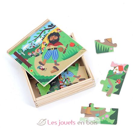 4 puzzles Le Petit Poucet V7631 Vilac 5