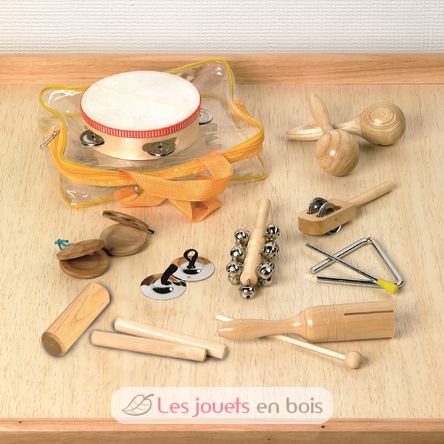 Instruments de percussion Orff, ensembles d'instruments pour enfants,  instruments en bois, tambourins, cloches tactiles, jouets musicaux, cadeaux  pour enfants -  France