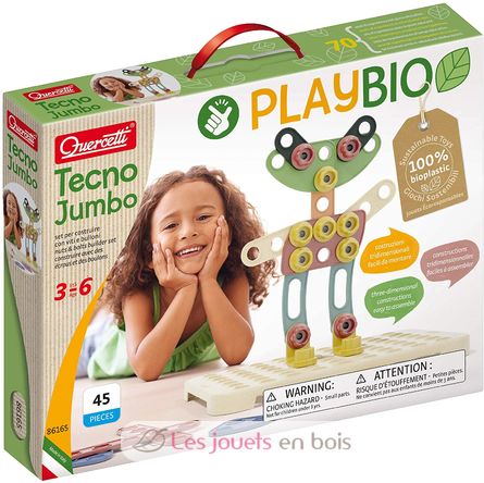 Play Bio Tecno Jumbo Quercetti 86165 - Coffret de construction enfant