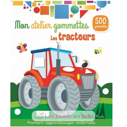 Mon atelier gommettes Les tracteurs PI-7635 Piccolia 1