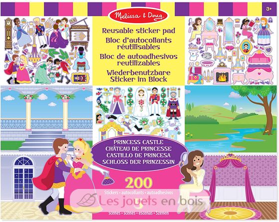 200 autocollants réutilisables - Princesses MD-14306 Melissa & Doug 1