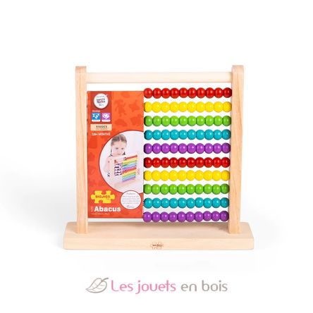 Boulier, jeu éducatif Montessori en bois coloré, pour additionner et  soustraire