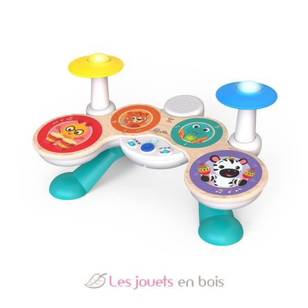 Gros Tambour Plan Toys PT6412 - Tambour en bois pour enfant - Jouet musical