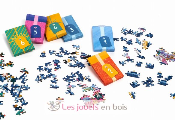 Calendrier de l'Avent Noël à travers la fenêtre PP-FES7925 Professor Puzzle 4