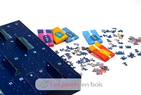 Calendrier de l'Avent Noël à travers la fenêtre PP-FES7925 Professor Puzzle 2