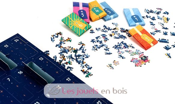 Calendrier de l'Avent Noël à travers la fenêtre PP-FES7925 Professor Puzzle 3