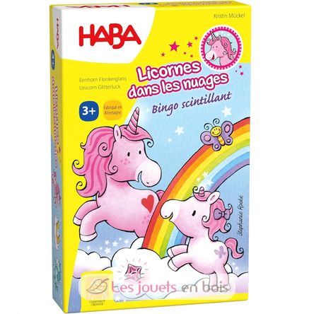 Licornes dans les nuages - Bingo scintillant HA-303648 Haba 1