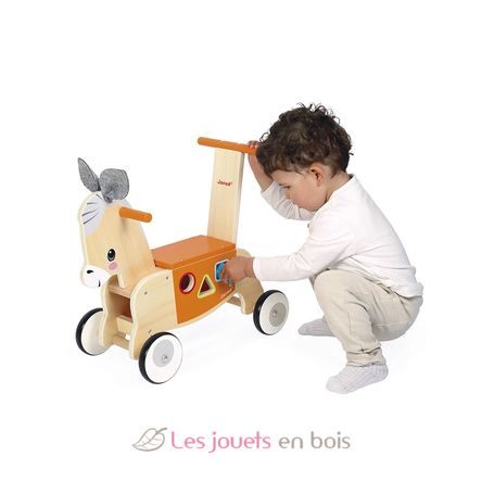 Porteur Âne en bois J03325 Janod 3