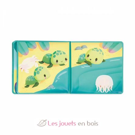 Livre de bain La Vie Magique des Tortues J04721 Janod 5