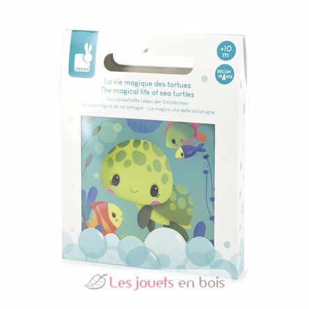 Livre de bain La Vie Magique des Tortues J04721 Janod 9