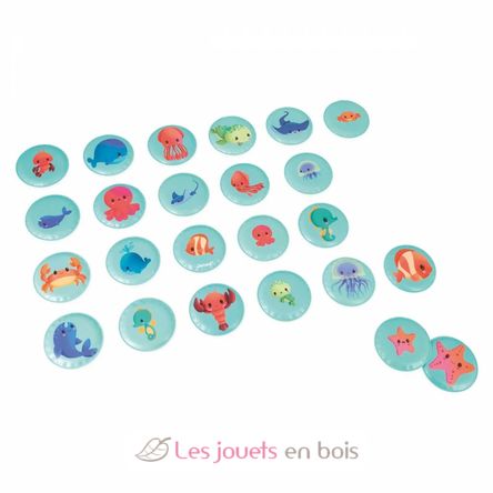 Mémo de bain Mes Bébés Animaux J04723 Janod 2