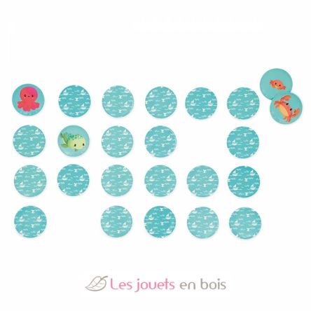 Mémo de bain Mes Bébés Animaux J04723 Janod 6