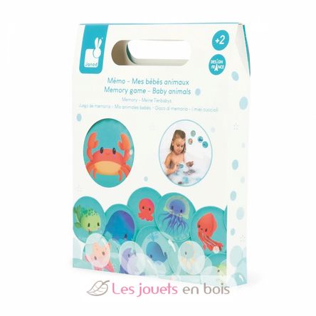 Mémo de bain Mes Bébés Animaux J04723 Janod 7