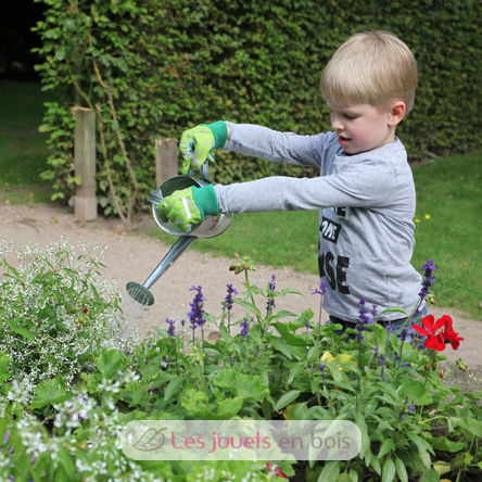Kit petit jardinier accessoires pour enfant en métal gants +
