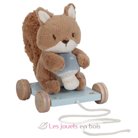 Peluche écureuil à tirer Forest Friends LD8920 Little Dutch 1