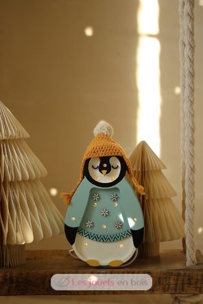 Lampe Veilleuse Pingouin bleu LL067-436 Little Lights 5