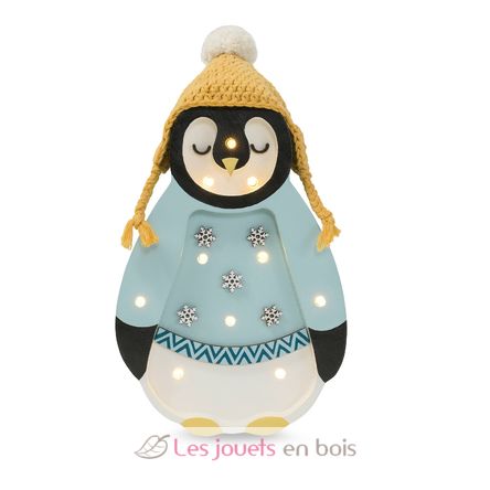 Lampe Veilleuse Pingouin bleu LL067-436 Little Lights 1