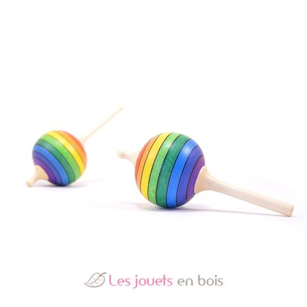 Toupie en bois Lolly Arc-en-ciel 48 mm MA-BH210 Mader 2