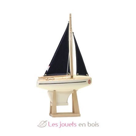 Voilier Le Beajour voile bleue 30cm TI-N700-BEAJOUR-VOILE-BLEUE-30 Maison Tirot 1