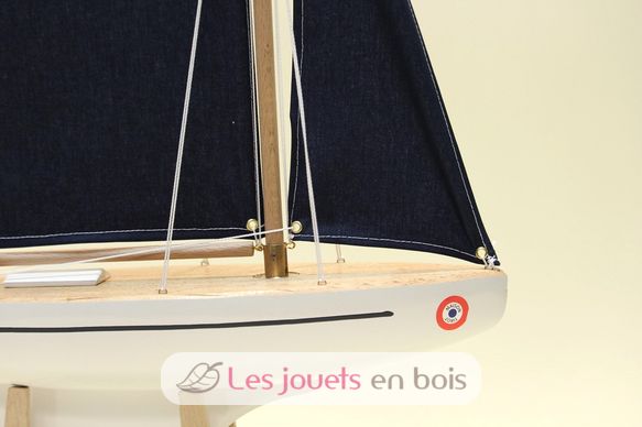 Voilier Le Beajour voile bleue 30cm TI-N700-BEAJOUR-VOILE-BLEUE-30 Maison Tirot 2