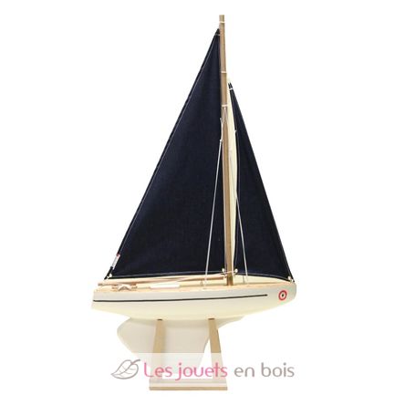 Voilier Le Beajour voile bleue 40cm TI-N702-BEAJOUR-VOILE-BLEUE-40 Maison Tirot 1