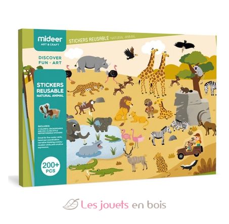 Stickers animaux sauvages - Loisirs créatifs pour enfant