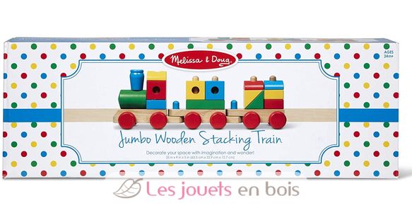 Train en bois géant MD-40544 Melissa & Doug 5