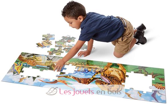 Puzzle géant Pays des dinosaures M&D10442-4548 Melissa & Doug 2