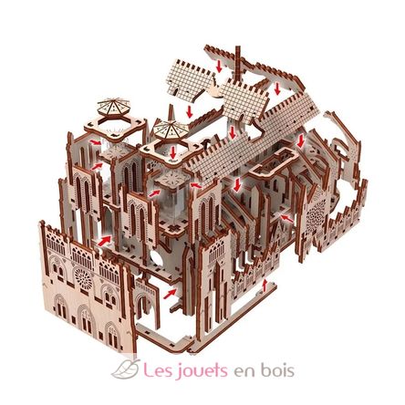 Puzzle 3D Cathédrale Notre Dame GI-PWCAT Mr Playwood 2