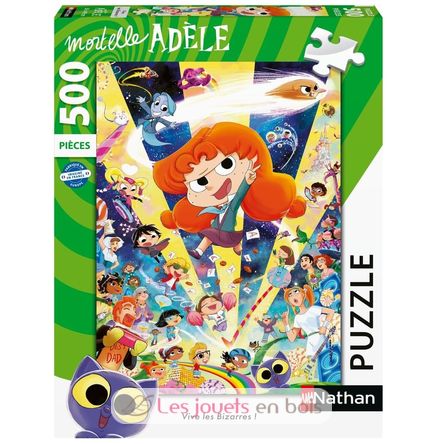 Puzzle Bizarres Mortelle Adèle 500 pièces N12000983 Nathan 1