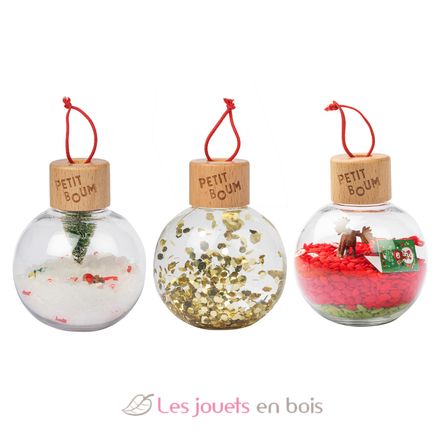 Boules de Noël sensorielles PB85750 Petit Boum 1