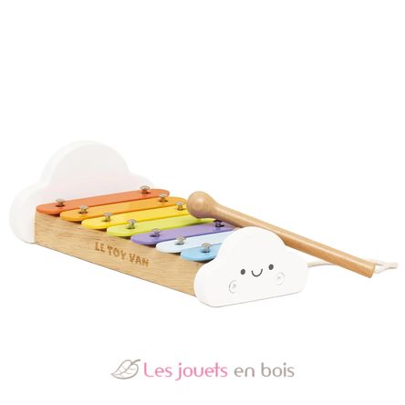 Xylophone arc-en-ciel en bois et métal TV-PL122 Le Toy Van 1