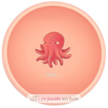 Bol en silicone Slurpy la pieuvre SJ-SI0733 Sassi Junior 1