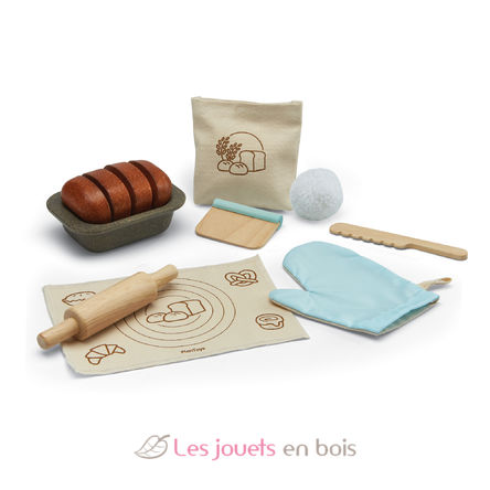 Mon atelier à pain Plan Toys PT3625 - Kit de boulanger pour enfant