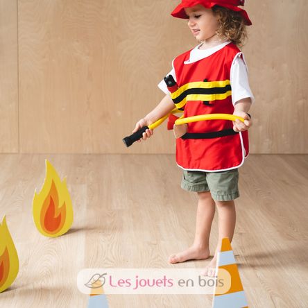 Lotvic Enfants Costume de Pompier, Set de Costume de Pompier, Costume de  pompier jeu de rôle, avec Pompier Jouet Extincteur Jouet Pompier Accessoires  Jeu, Jeux d'imitation pour enfants 4-6 ans : 