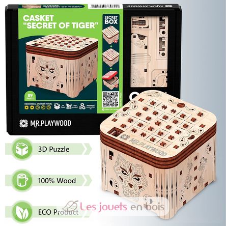 Puzzle 3D Boîte à secret Tigre GI-PWBST Mr Playwood 8