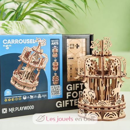 Puzzle 3D Carrousel S animé GI-PWCAS Mr Playwood 6