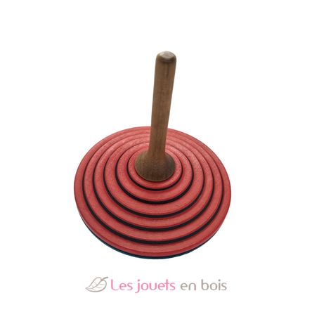 Toupie en bois Tukan rouge turquoise 75 mm MA-BS208RT Mader 2