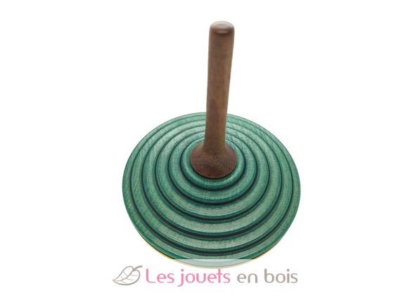 Toupie en bois Tukan vert foncé jaune 75 mm MA-BS208VJ Mader 2