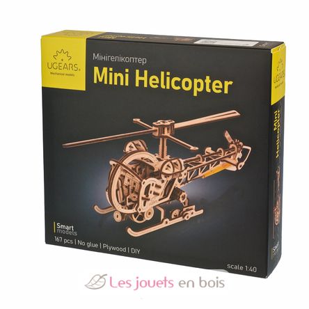 Puzzle 3D Mini Hélicoptère U-70225 Ugears 8