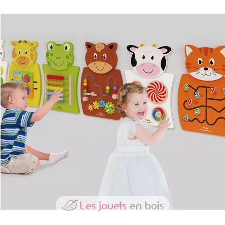 Panneau d'activités mural Vache VG50677 Viga Toys 2