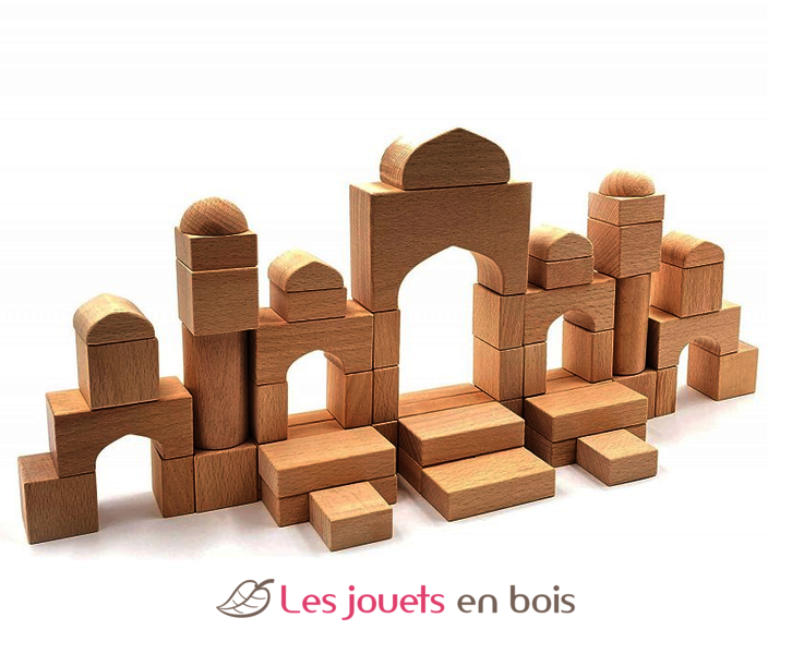 Jeu de construction en bois - Château – les ptits mosüs
