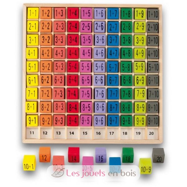 Tableau de logique en bois couleurs et orientation - Jeu éducatif